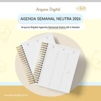 Miolo Agenda Semanal Neutra – 2026 (Estúdio G19)