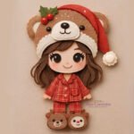 Menina com Pijama de Rena – Topo de Bolo