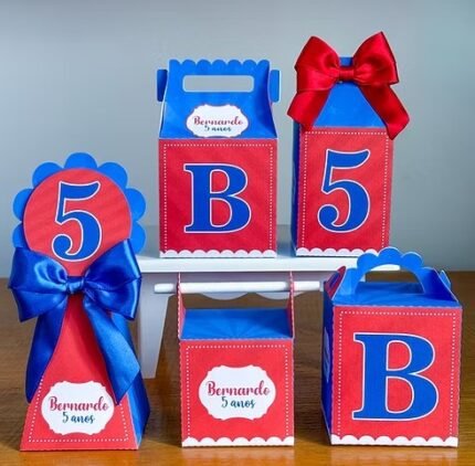 Vermelho e Azul - Kit Festa