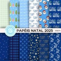 Papéis Digitais Estampados Natal 2025 - Imagem 7