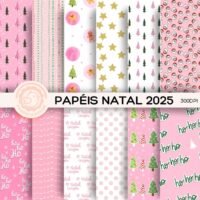 Papéis Digitais Estampados Natal 2025 - Imagem 6