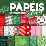 Papéis Digitais Estampados Natal 2025