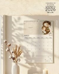 PDF Calendário de parede Santinhos A4 (Carinas Paper) - Imagem 11