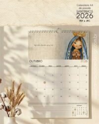PDF Calendário de parede Santinhos A4 (Carinas Paper) - Imagem 8