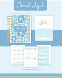 Floral Azul – Agendas | Planners 2026 (Pamella) - Imagem 4