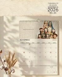 PDF Calendário de parede Santinhos A4 (Carinas Paper) - Imagem 5
