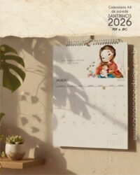 PDF Calendário de parede Santinhos A4 (Carinas Paper) - Imagem 10
