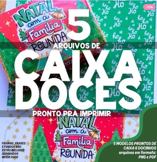 Caixa Doces NATAL 2025. Natal - Caixa Doces NATAL 2025 - Imagem 1