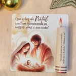 Card Baton Vela e Bengala Doce - Natal 2025