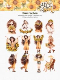 Alma de Girassol - Combo Ilustrações e Papéis - Imagem 3