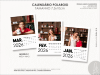 Calendário Polaroid 2026 (Moldes da Lê) - Imagem 2