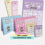 Mini Combo Calendário Fofos 2026