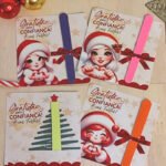 Cards escovinha cílios e mini lixa - Natal 2025