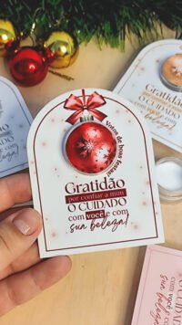Card + Adesivo Potinho de Creme 40g - Natal 2025 - Imagem 25