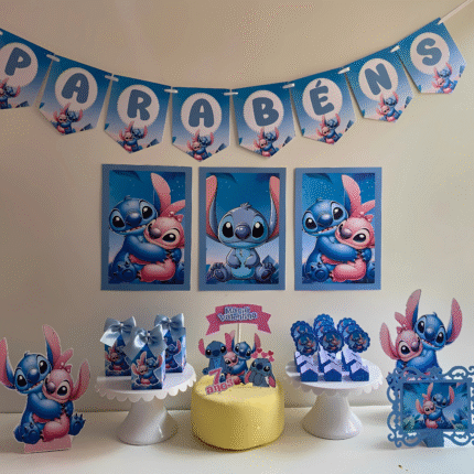 Stitch e Angel - Kit Festa