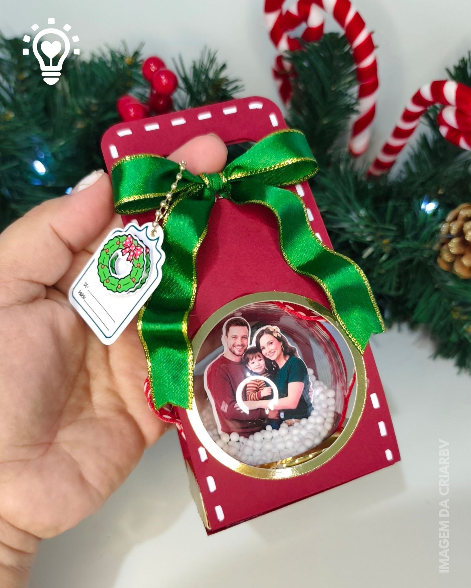 Suporte Para Bola Acrílica Natalina Luxo Suporte Para Bola Acrílica Natalina Luxo - Imagem 1