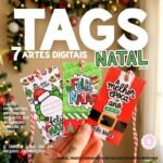 Tags de Natal – Artes prontas pra imprimir (Pandoca)