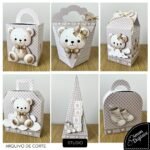 Ursinho e Ursinha - Kit Festa