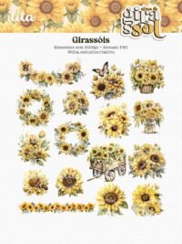 Alma de Girassol - Combo Ilustrações e Papéis - Imagem 4
