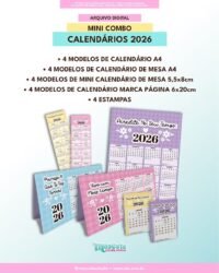 Mini Combo Calendário Fofos 2026 - Imagem 3