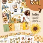 Alma de Girassol - Combo Ilustrações e Papéis