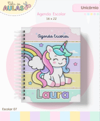 Unicórnio– Kit Escolar 2026 (Lina Criativa)