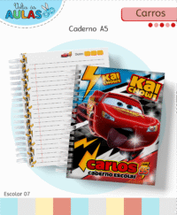 Carros Disney – Kit Escolar 2026 (Lina Criativa) - Imagem 3