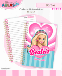 Barbie – Kit Escolar 2026 (Lina Criativa) - Imagem 6