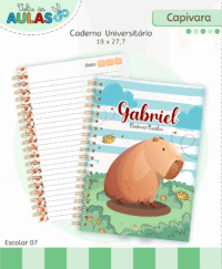 Capivara – Kit Escolar 2026 (Lina Criativa) - Imagem 4