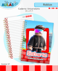 Roblox Menino – Kit Escolar 2026 (Lina Criativa) - Imagem 4