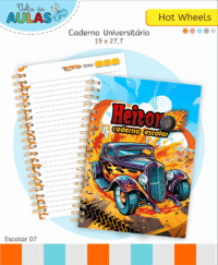 Hotwheels – Kit Escolar 2026 (Lina Criativa) - Imagem 9