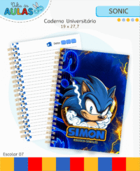Sonic – Kit Escolar 2026 (Lina Criativa) - Imagem 4