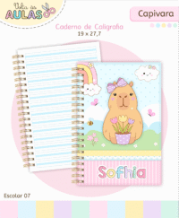 Capivara Menina – Kit Escolar 2026 (Lina Criativa) - Imagem 5