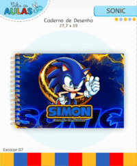 Sonic – Kit Escolar 2026 (Lina Criativa) - Imagem 6