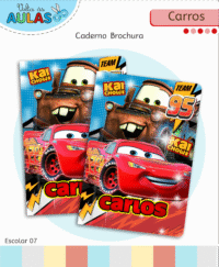 Carros Disney – Kit Escolar 2026 (Lina Criativa) - Imagem 7