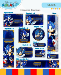 Sonic – Kit Escolar 2026 (Lina Criativa) - Imagem 8