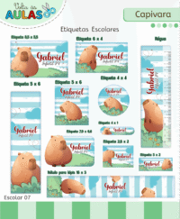 Capivara – Kit Escolar 2026 (Lina Criativa) - Imagem 8