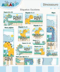Dino – Kit Escolar 2026 (Lina Criativa) - Imagem 13