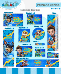Patrulha Canina Menino – Kit Escolar 2026 (Lina Criativa) - Imagem 4
