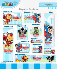 Heróis – Kit Escolar 2026 (Lina Criativa) - Imagem 8