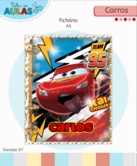 Carros Disney – Kit Escolar 2026 (Lina Criativa) - Imagem 9