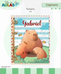 Capivara – Kit Escolar 2026 (Lina Criativa) - Imagem 9