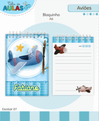 Aviões – Kit Escolar 2026 (Lina Criativa) - Imagem 10