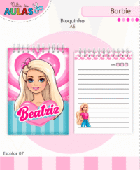 Barbie – Kit Escolar 2026 (Lina Criativa) - Imagem 12