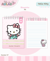 Hello Kitty – Kit Escolar 2026 (Lina Criativa) - Imagem 11