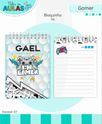 Gamer – Kit Escolar 2026 (Lina Criativa) - Imagem 10