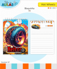 Hotwheels – Kit Escolar 2026 (Lina Criativa) - Imagem 3