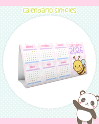Calendários Fofinhos 2026 - Imagem 8