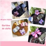 Cards Retrovisor – Borboleta, Flor, Laço e Caixa de presente