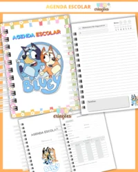 Agenda Escolar Bluey menina